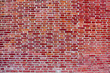flat red brick wall
