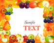Fruit design background. Vector.