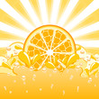 vector illustration of an orange splash