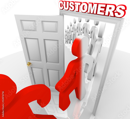 Illustration: Converting Prospects to Customers - Sales Doorway