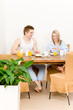 Breakfast happy couple enjoy romantic morning Breakfast happy couple enjoy romantic morning
