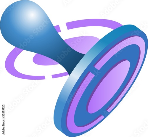 Illustration: Illustration of blue stamp with copy space Illustration of blue stamp with copy space