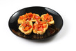 Bruschette con pomodoro - Bruschetta with tomatoes Bruschette con pomodoro - Bruschetta with tomatoes