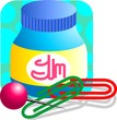 illustration of medicine bottle and stethoscope