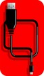 Illustration: Illustration of charger for a mobile gadget Illustration of charger for a mobile gadget