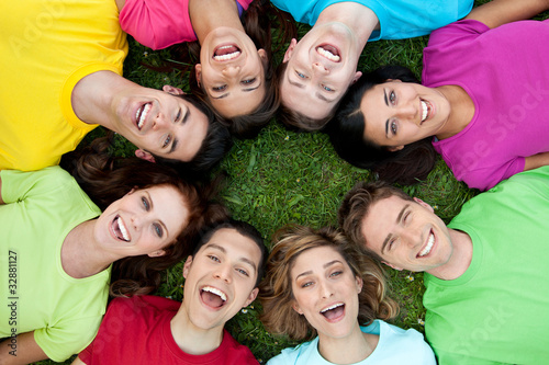 Photo: Happy united friends Happy united friends