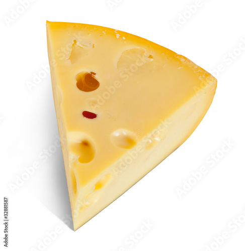 Photo: piece of Maasdam cheese piece of Maasdam cheese
