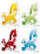 stickers in form of European Union stickers in form of European Union