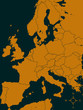 Illustration of a old Europe map