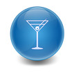 Esfera brillante simbolo coctail