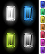 Emerald-cut gemstones collection Emerald-cut gemstones collection