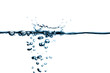 Clean water and water bubbles