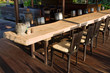 Table and chair in restaurant