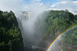 Victoria Falls with rainbow
