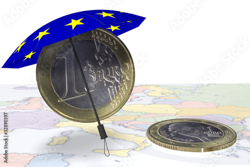 Illustration: Euro Schutzschirm Euro Schutzschirm