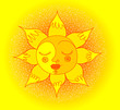 Vector: Smiling sun Smiling sun