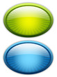 Blank glossy icons set