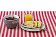 Petit dejeuner - Nappe Rouge Petit dejeuner - Nappe Rouge