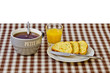 Petit dejeuner - Nappe Marron Petit dejeuner - Nappe Marron