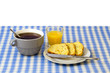 Petit dejeuner - Nappe Bleue Petit dejeuner - Nappe Bleue