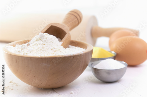 Photo: raw ingredientes, ready to merge to make a cake raw ingredientes, ready to merge to make a cake