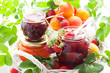 Various jams  in jars