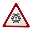 Verkehrszeichen - Schnee