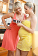 pregnant woman with ultrasound picture