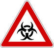 Vector: Biohazard - rotes Warnschild Biohazard - rotes Warnschild