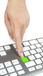 Main sur Clavier Ordinateur Main sur Clavier Ordinateur