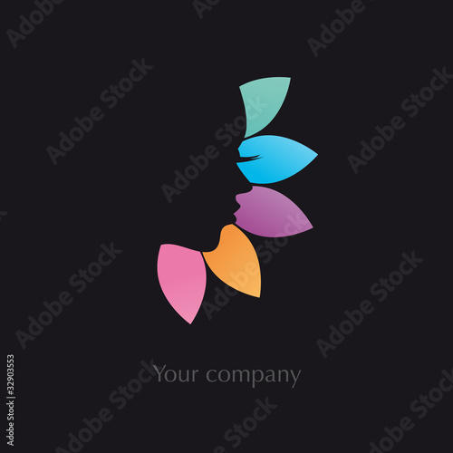 Vector: logo entreprise, logo esthétique, beauté, coiffure logo entreprise, logo esthétique, beauté, coiffure