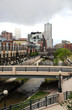 Denver downtown with Platte river Denver downtown with Platte river
