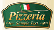pizzeria label design
