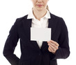 Woman with Card Woman with Card