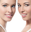 two women beauty portrait