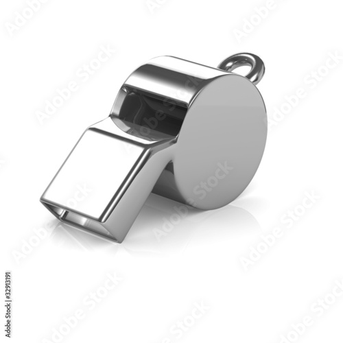 Illustration: 3d Referee's whistle 3d Referee's whistle