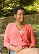 Smiling African American teenage girl
