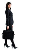 Businesswoman holding a briefcase