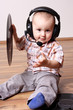 Cute child dj