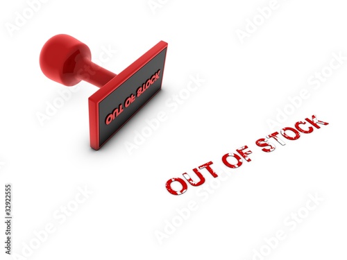 Illustration: out of stock stamp out of stock stamp