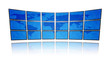 world map television wall