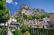 ancient village moustiers, france