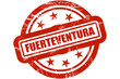 Sternen STempel rot FUERTEVENTURA