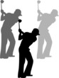 Golf sport man