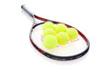 Tennis racket and tennis balls Tennis racket and tennis balls
