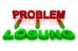 Schriftzug PROBLEM LÖSUNG