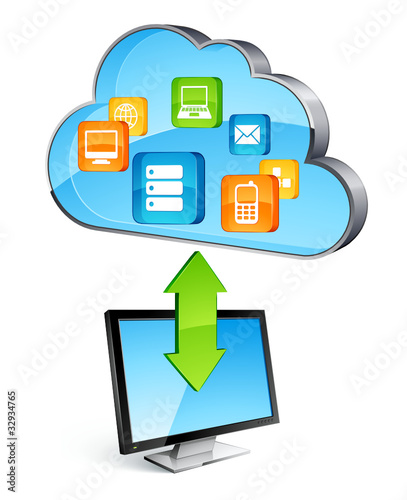 Vector: Cloud computing Cloud computing