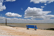 Blaue Bank