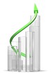 Business Chart with Arrow