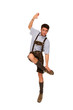 Mann beim Schuaplattln